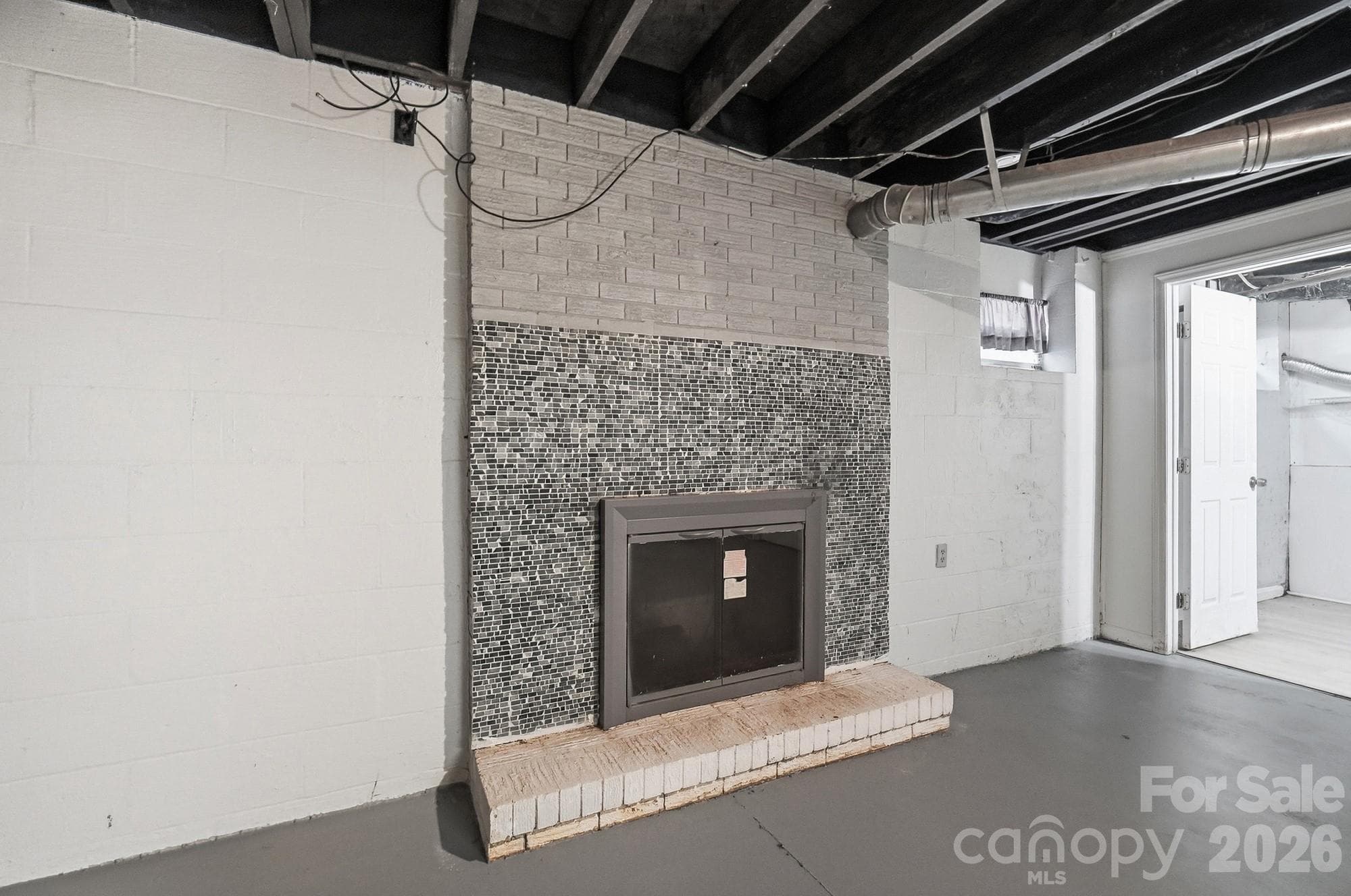 Basement Fireplace - 213 Lakeview Drive, Harrisburg