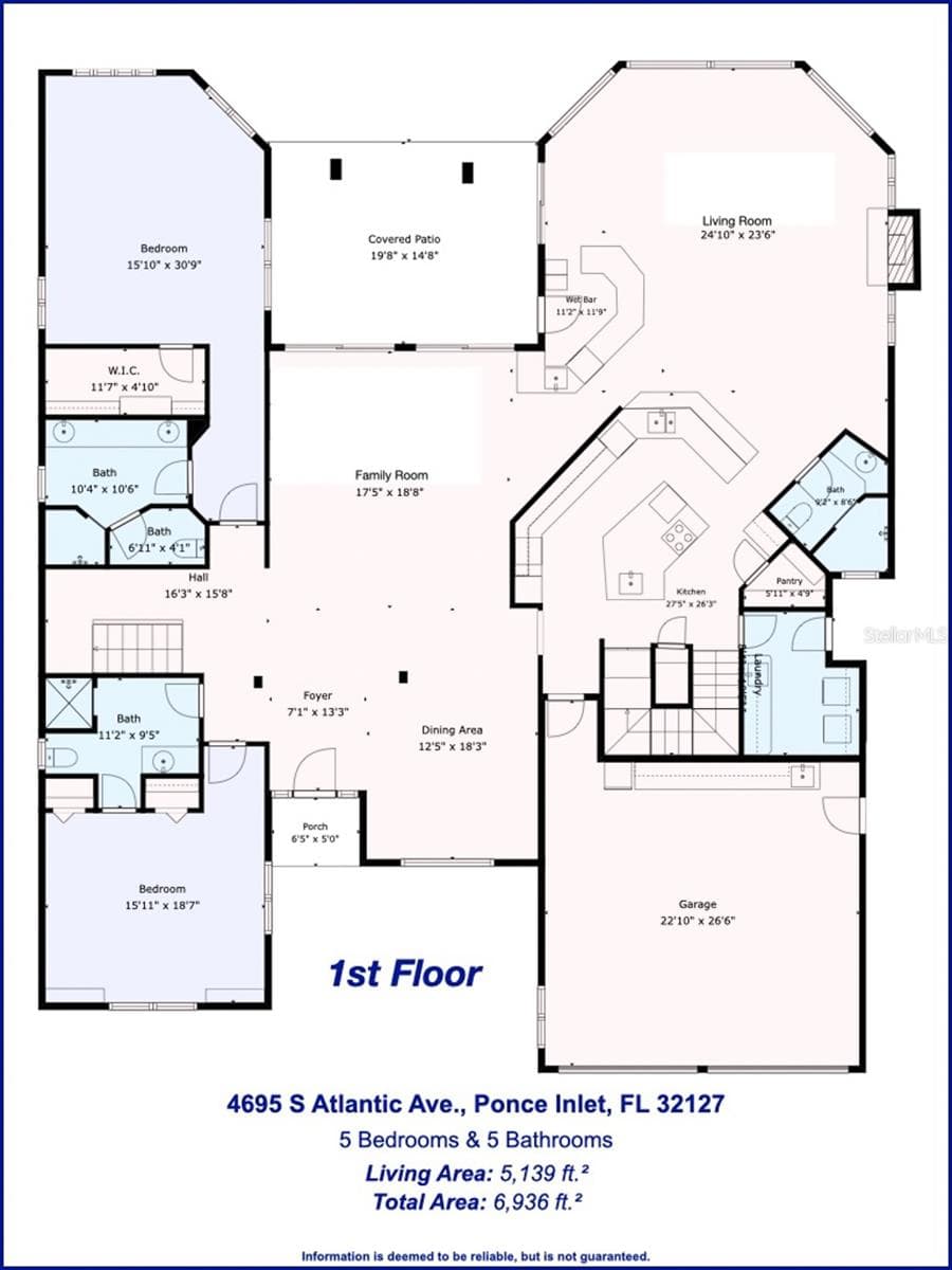 Single Family Residence at 4695 S ATLANTIC AVE, PONCE INLET, photo 52 of 65