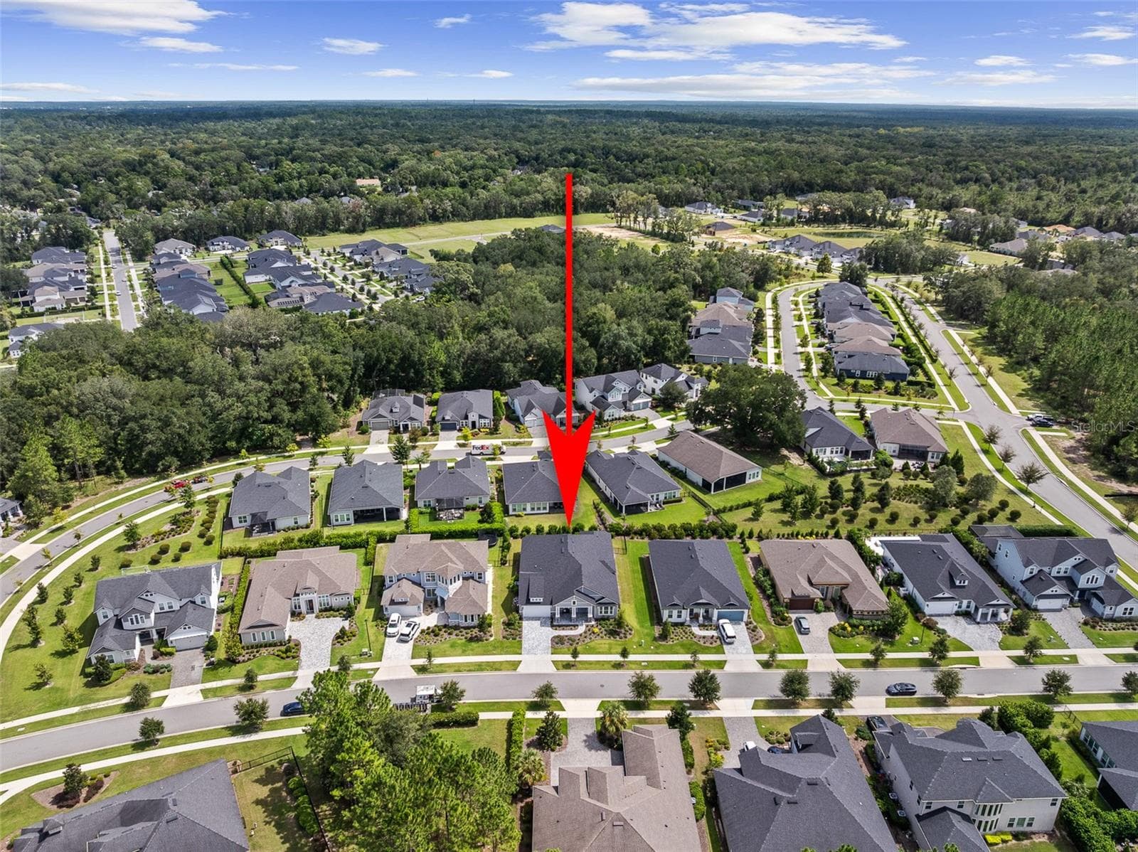 Drone View w/ Arrow - 3491 SW 111TH DR, GAINESVILLE