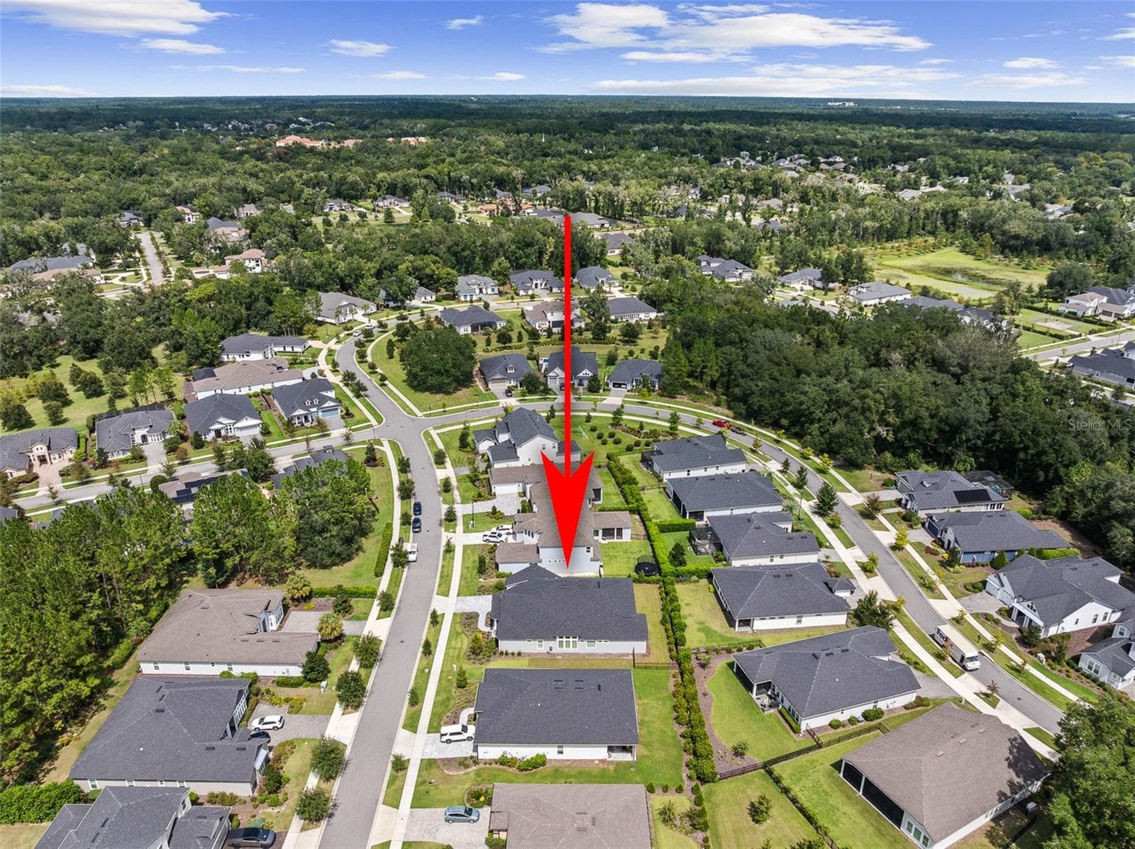 Drone View w/ Arrow - 3491 SW 111TH DR, GAINESVILLE