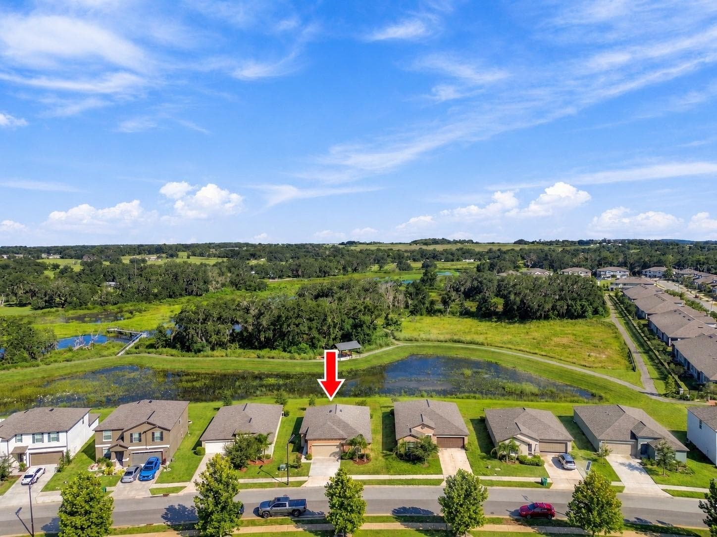 Aerial of Home - 6735 BAR S BAR TRL, ZEPHYRHILLS