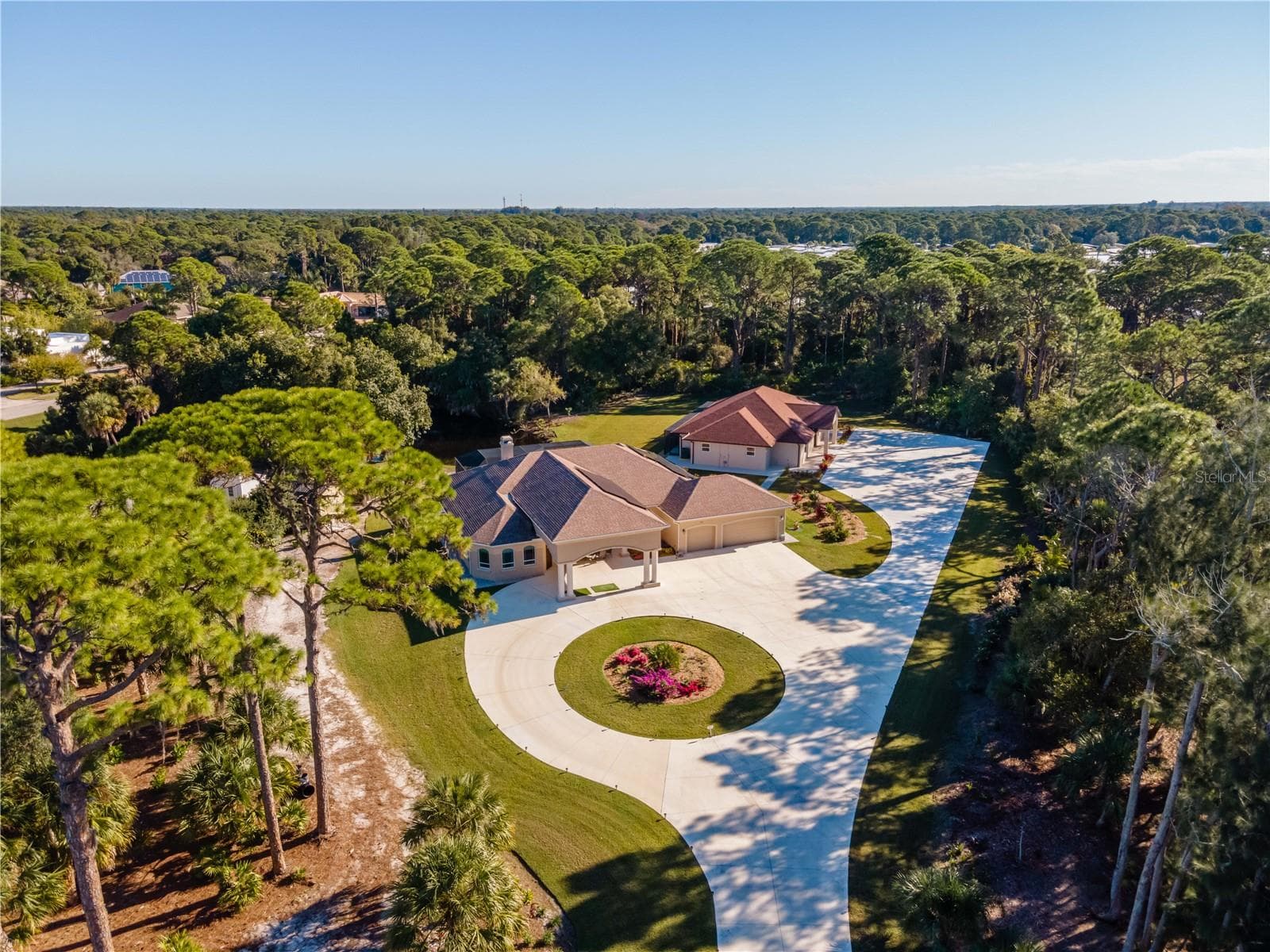 Aerial view of the property. It's a great mix of privacy and trees yet open land. - 1991 HEASLEY, ENGLEWOOD