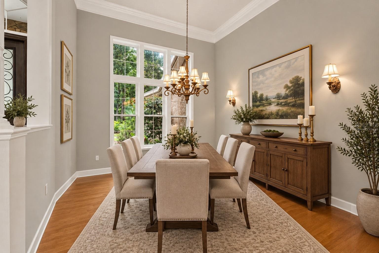 Dining Room Virtually staged - 6505 NW 81ST BLVD, GAINESVILLE