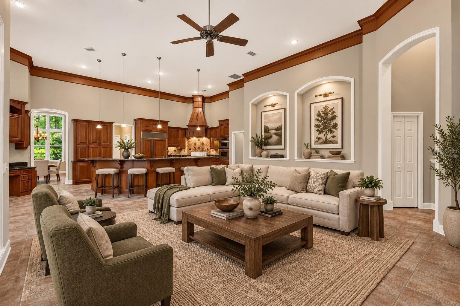 Family Room Virtually staged - 6505 NW 81ST BLVD, GAINESVILLE