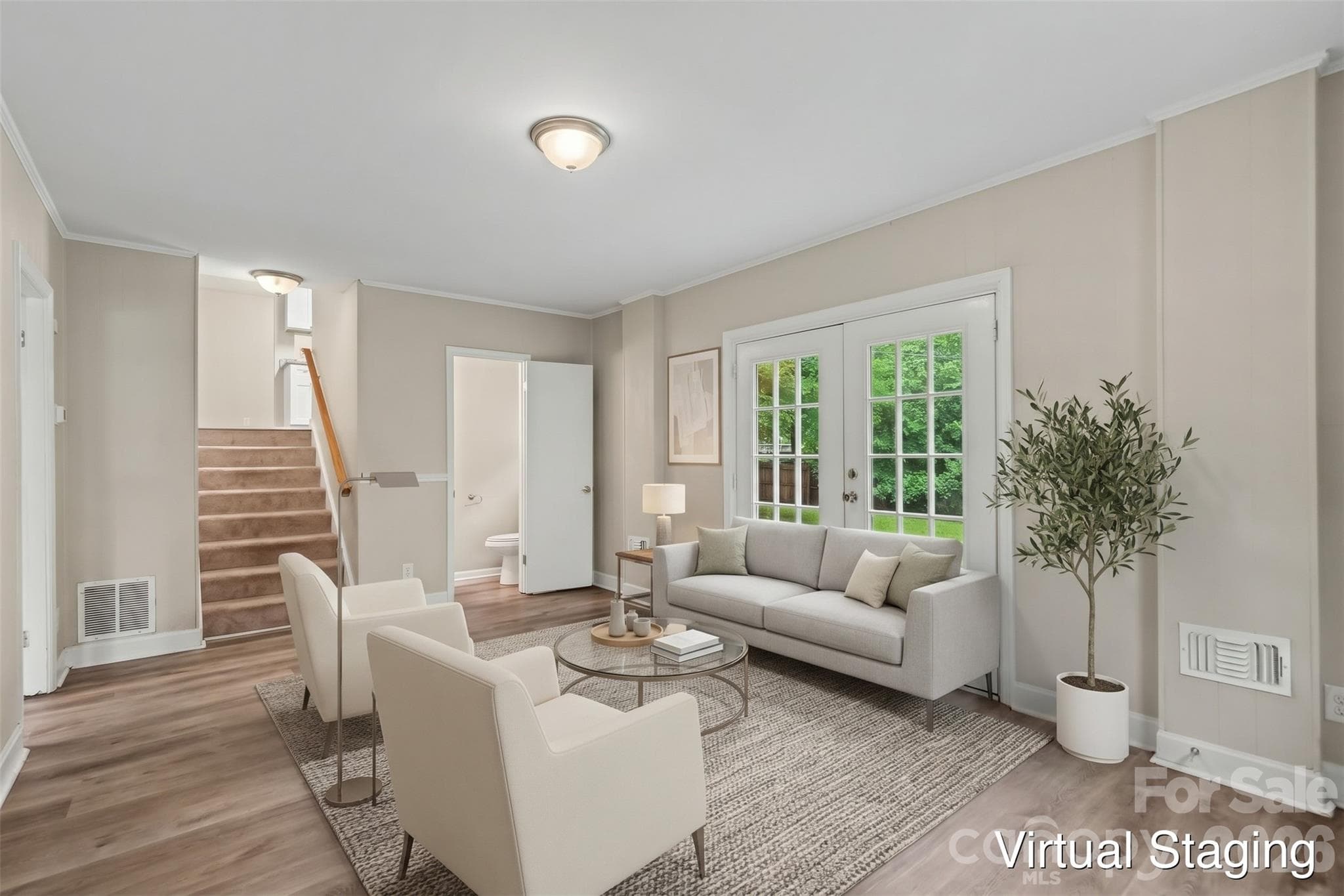 virtually staged - 6601 Lynfield Drive, Charlotte