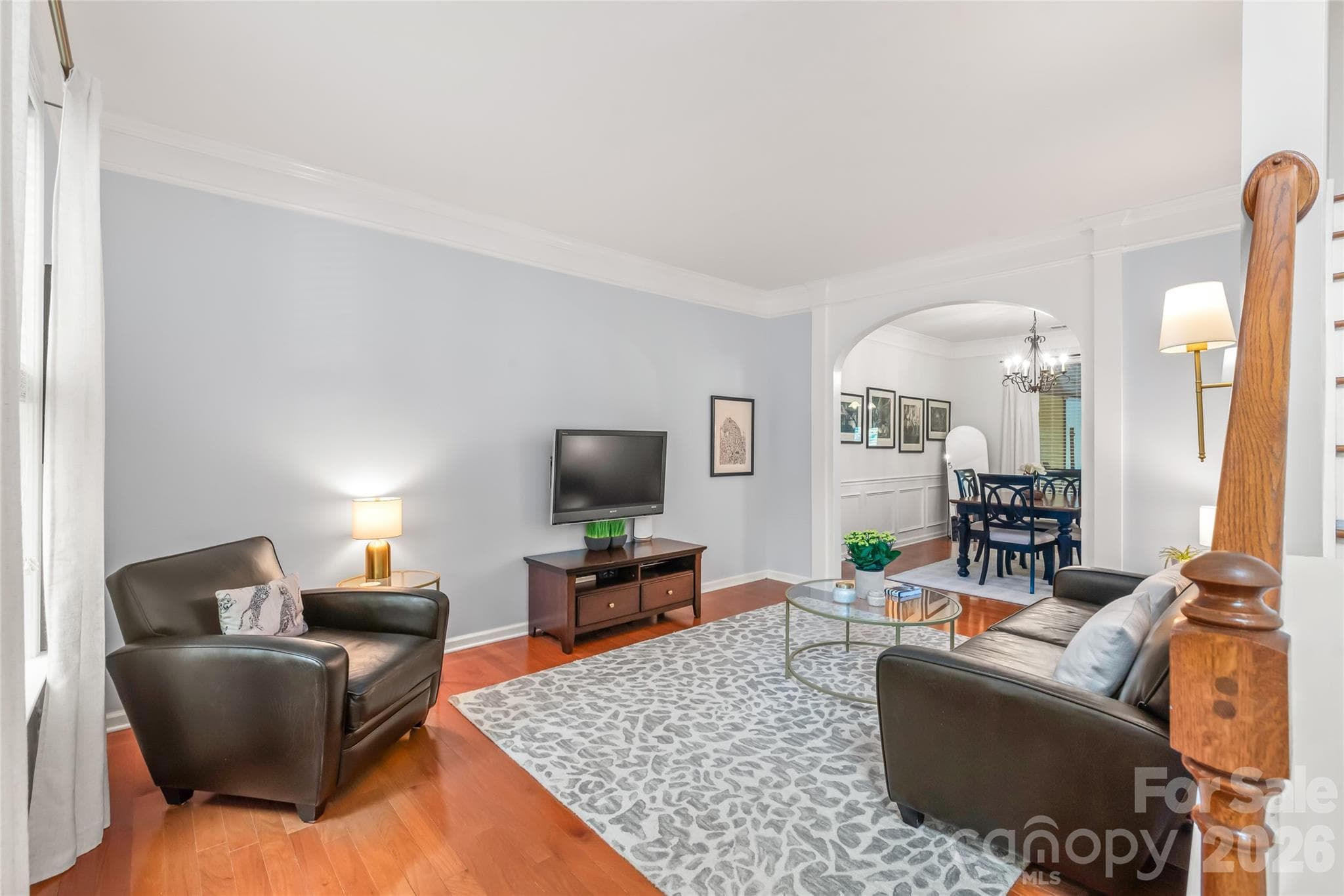 Just to your left is a sitting area that flows into the formal dining room. - 13934 Kings Carriage Lane, Charlotte