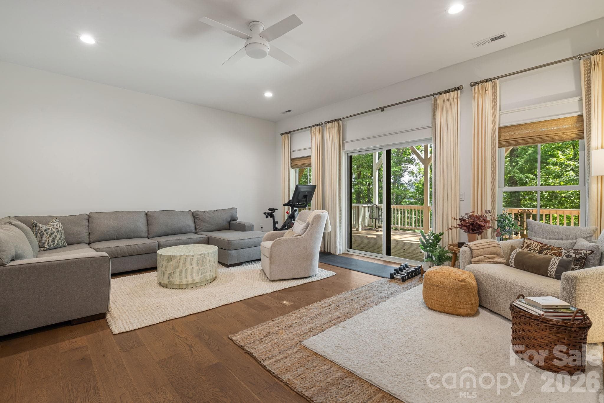 Family Room in finished basement. - 14 Sugarland Ridge Trail, Fairview