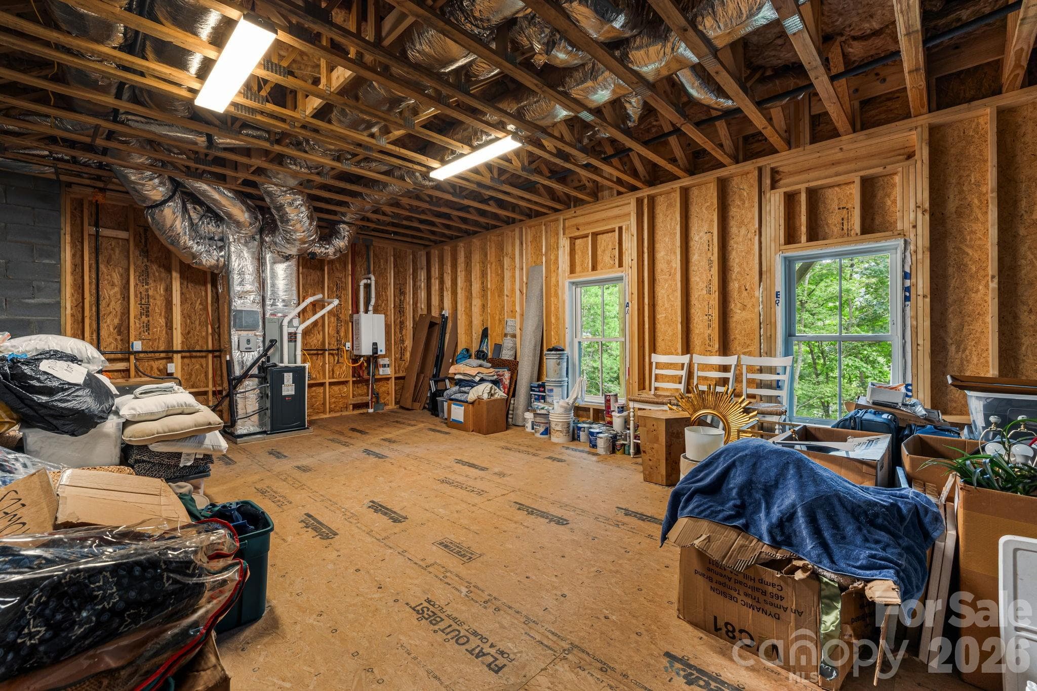 Basement Storage/Future Finished Space. - 14 Sugarland Ridge Trail, Fairview