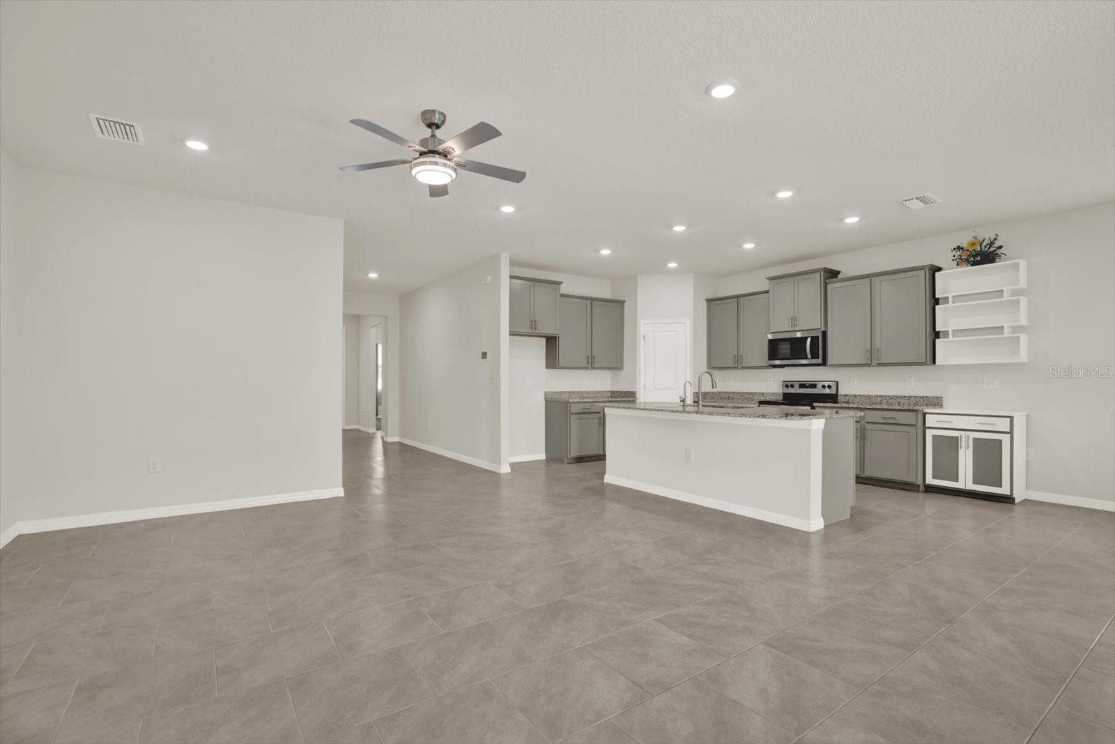Kitchen prior to new refrigerator installed - 10966 DELTA HUFF CT, SAN ANTONIO