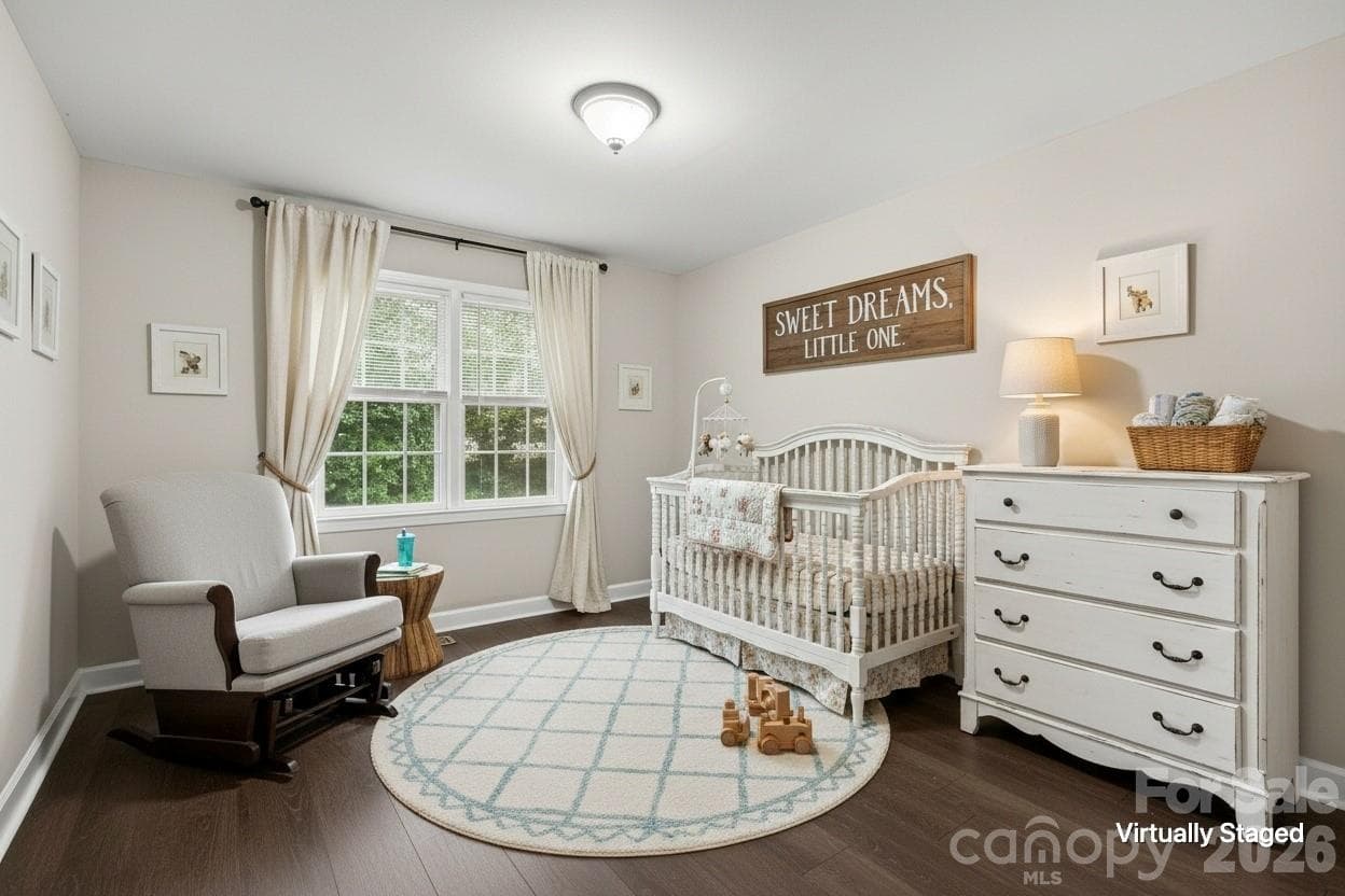 Nursery, guest room, office, or hobby room, your call! (Bedroom 2 Virtually Staged) - 502 Plantation Road, Lancaster