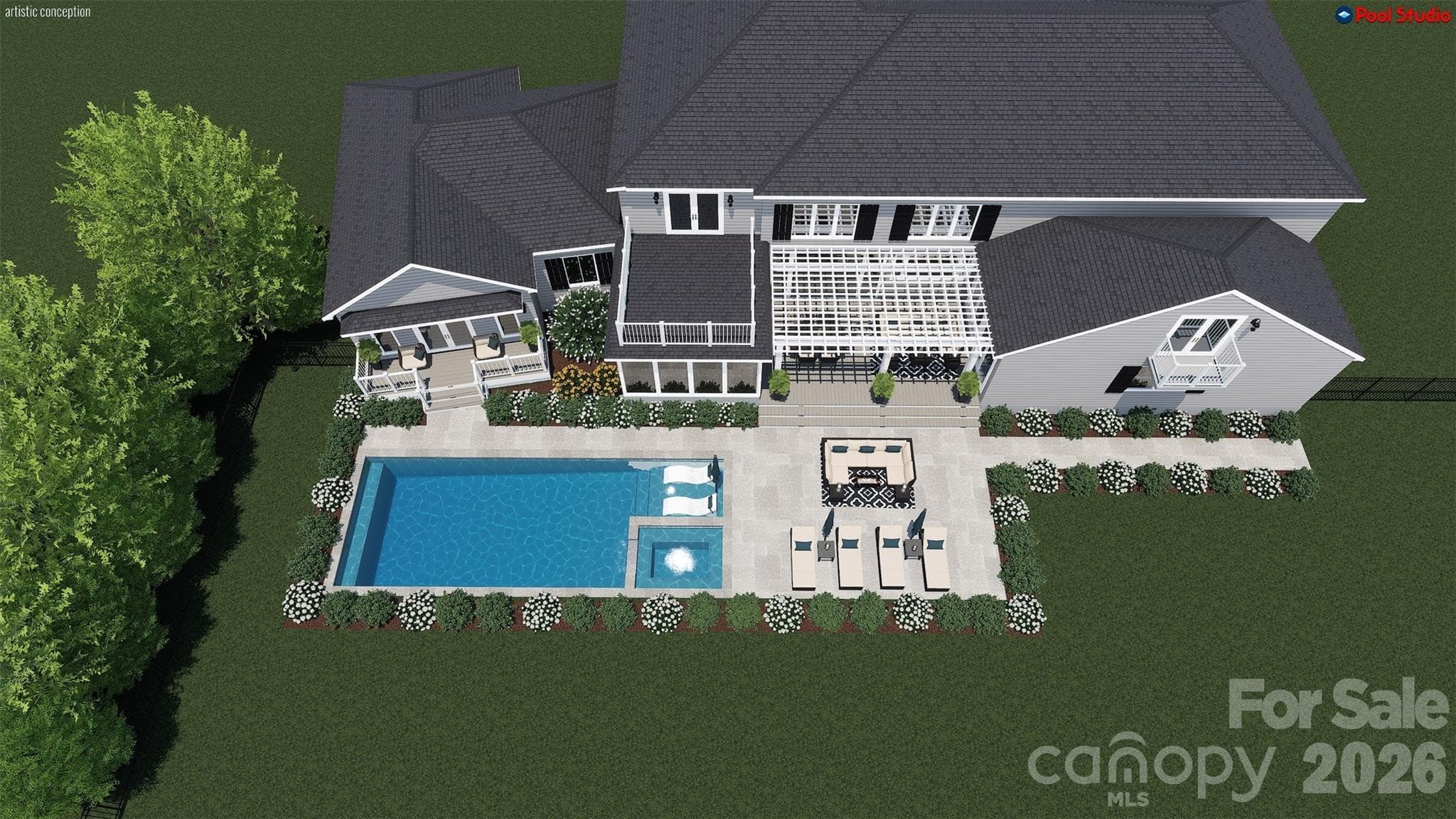 Pool Rendering - Mooresville