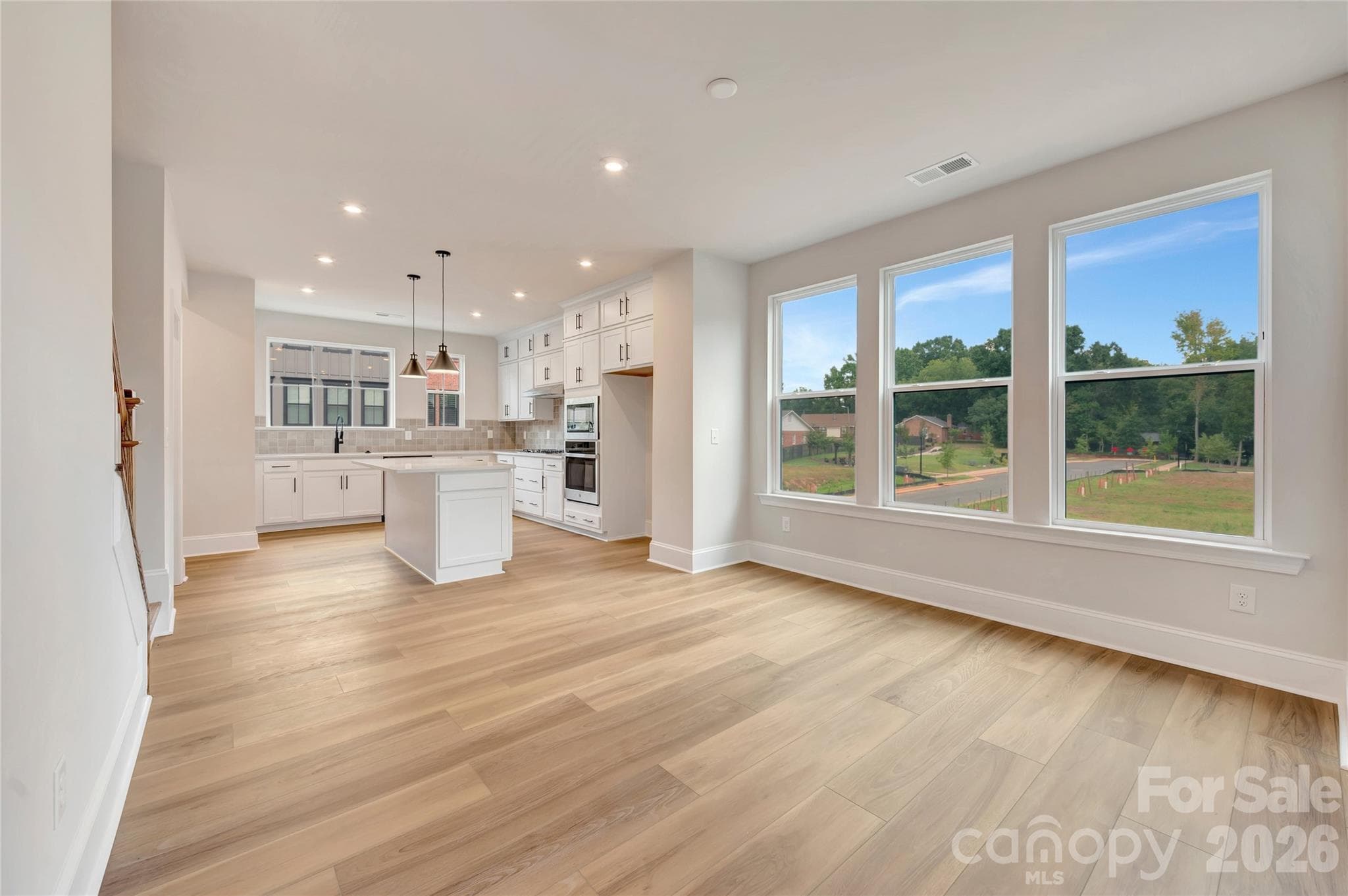 Open concept second floor with ample natural light - 444 Old Town Village Road, Waxhaw