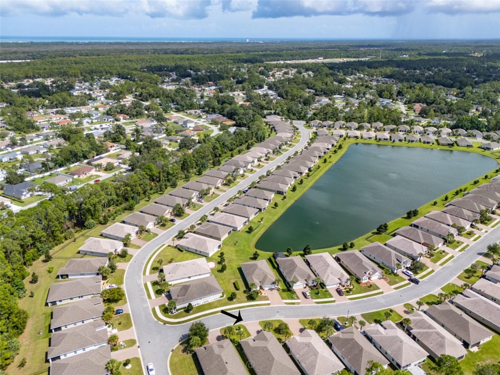 Ariel view of neighborhood - 155 PARK PLACE CIR, PALM COAST