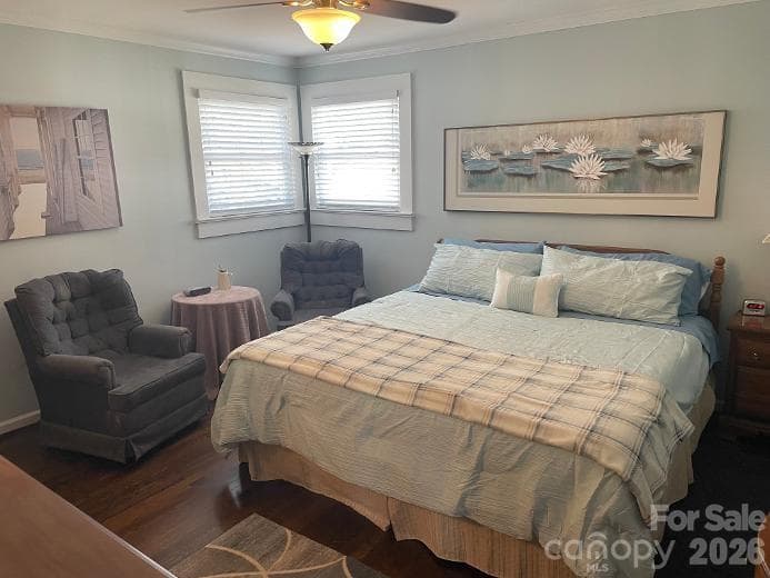 Primary Bedroom - 13'7" X 12'8" - king size bed and reading chairs can be negotiated for a completely furnished home - 1670 Dale Earnhardt Boulevard, Kannapolis