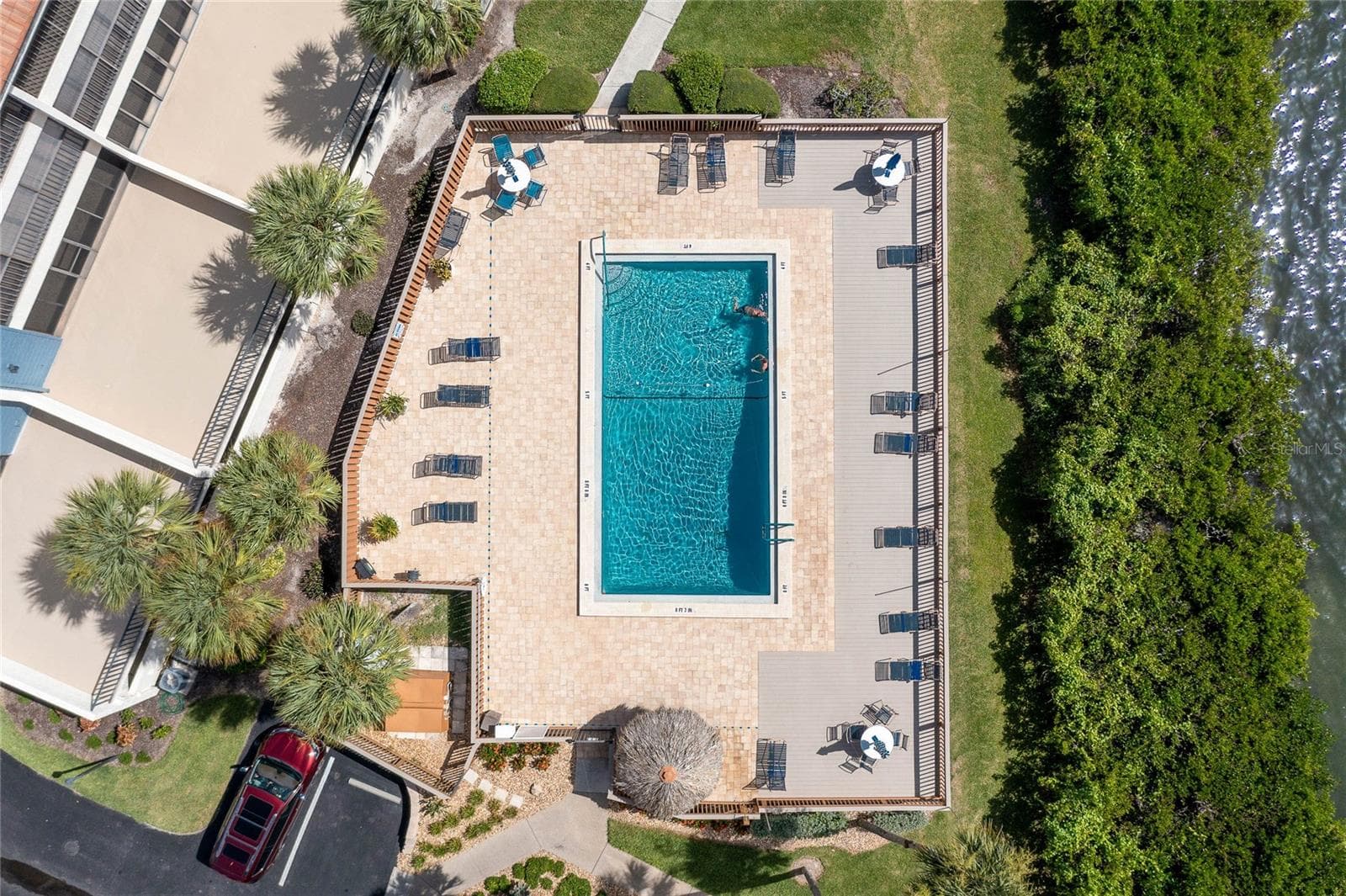 One of two pools. - 1751 BEACH RD #202, ENGLEWOOD