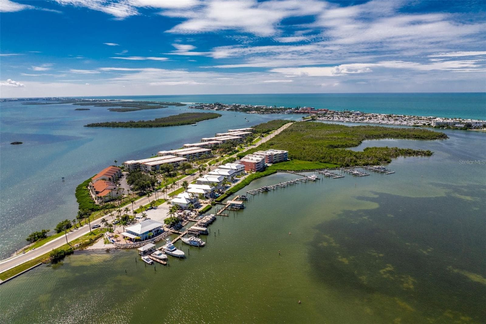 Another view to the Gulf! Beautiful Aerial! - 1751 BEACH RD #202, ENGLEWOOD