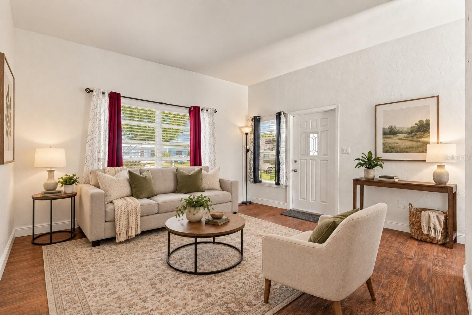 AI Staged living room - 10594 104TH AVE, LARGO