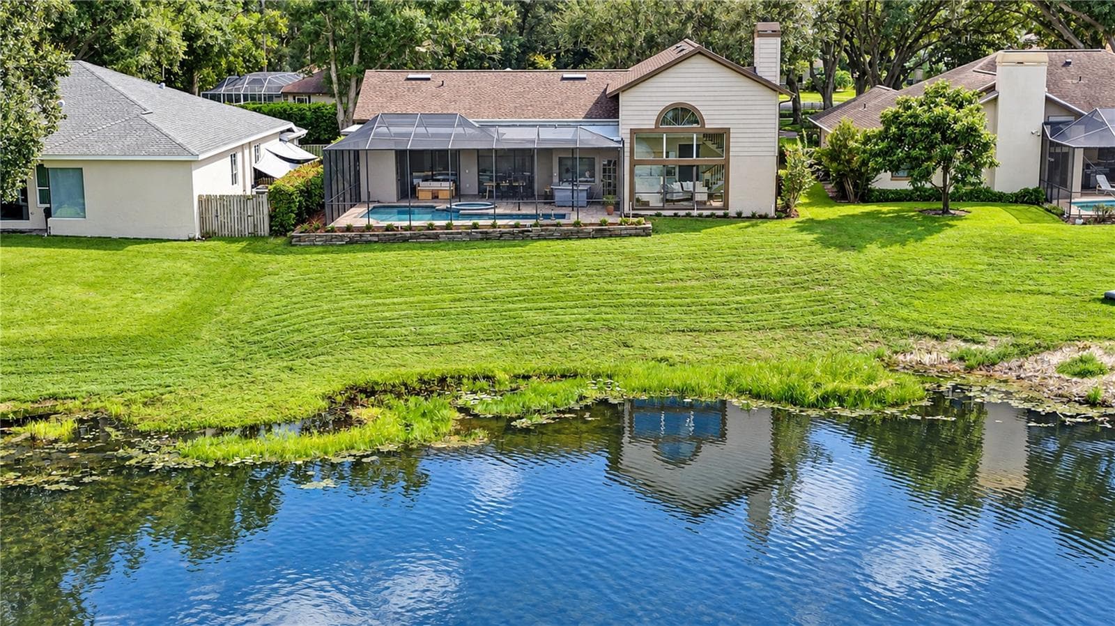Aerial View Rear - 806 SANDRINGHAM LN, LUTZ