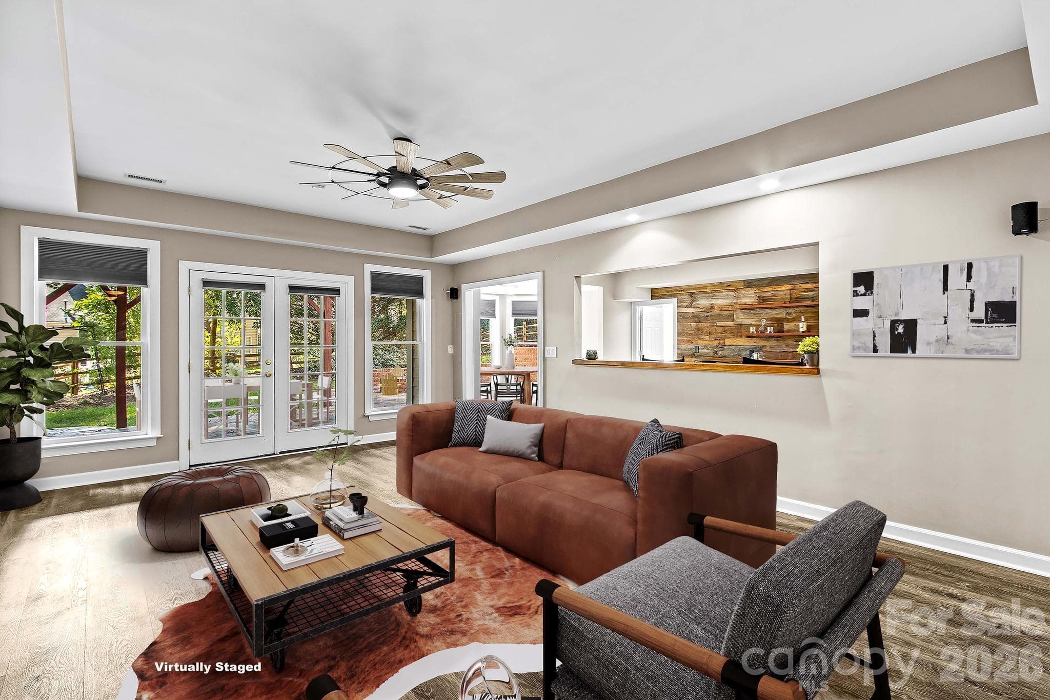 Virtually staged basement - 12822 Cadgwith Cove Drive, Huntersville