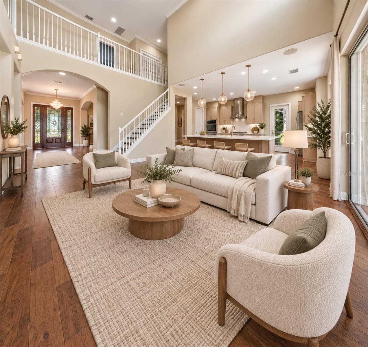 Living Room/Kitchen Virtual Renovation - 9244 RHEA DR, ODESSA