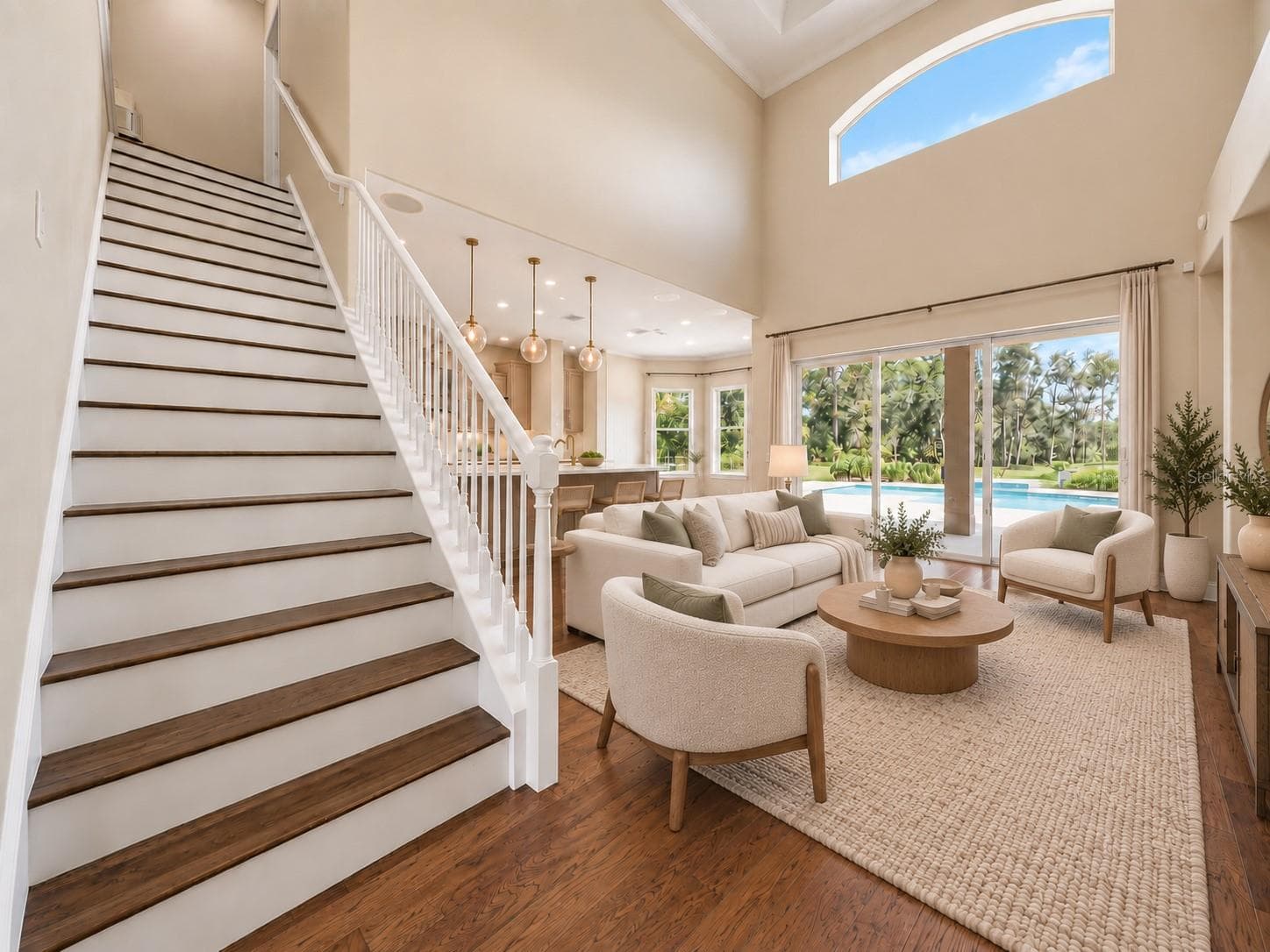 Living Room Virtual Renovation - 9244 RHEA DR, ODESSA
