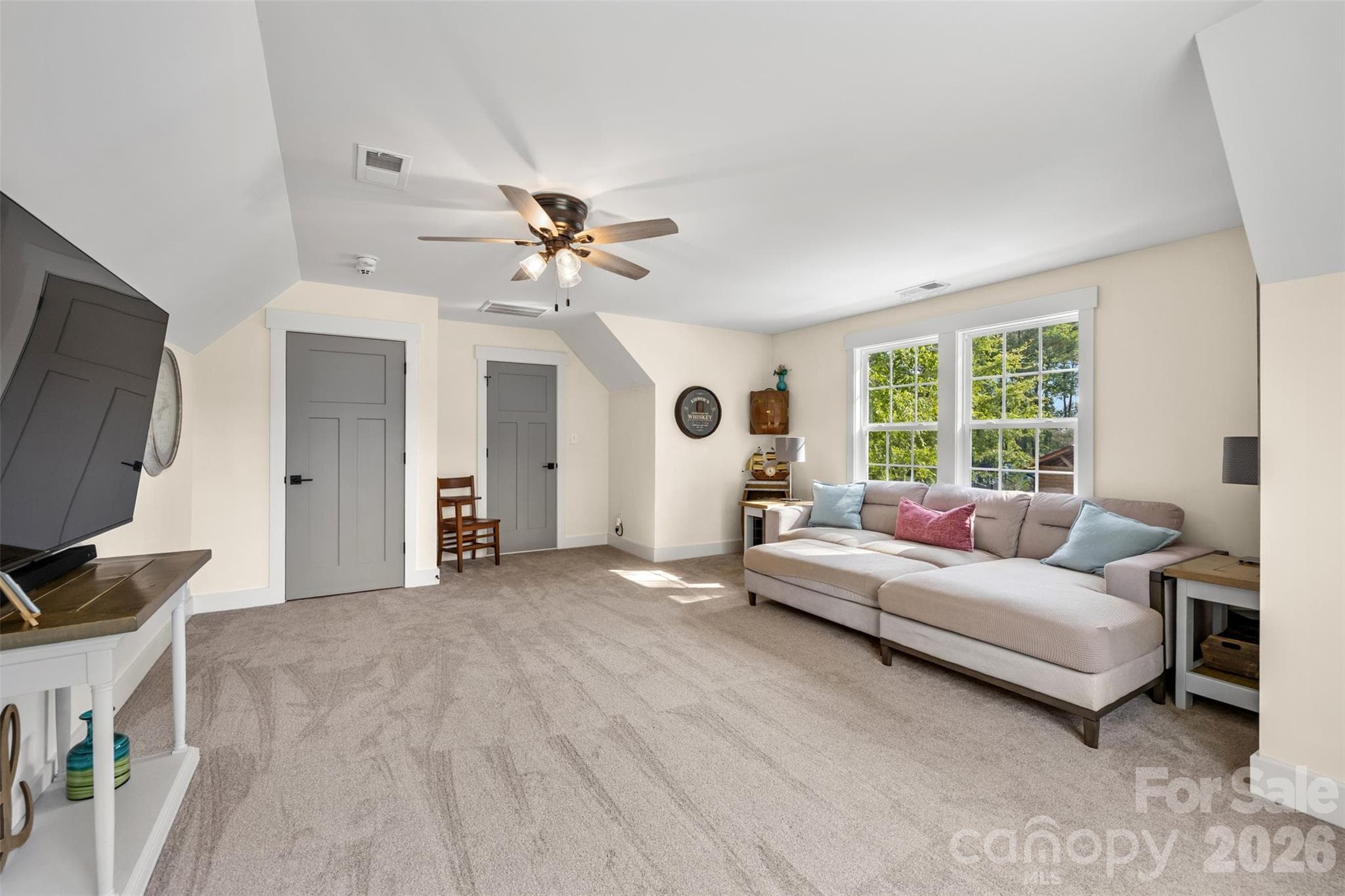 Generous upstairs bonus room perfect for movies, games, or lounging - 1604 Aragon Beach Road, Rock Hill