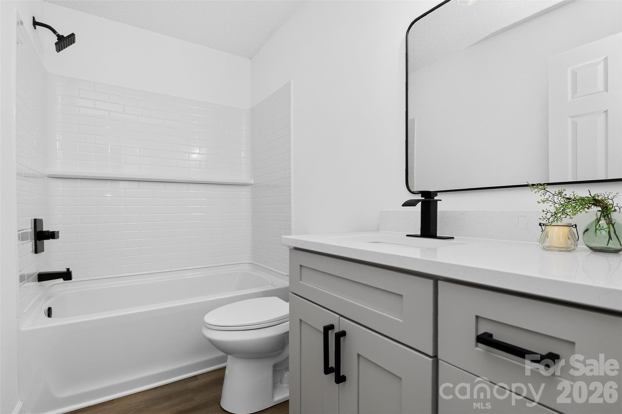 Primary en-suite Bath with soft close cabinets on the vanity - 521 Katonah Avenue, Charlotte