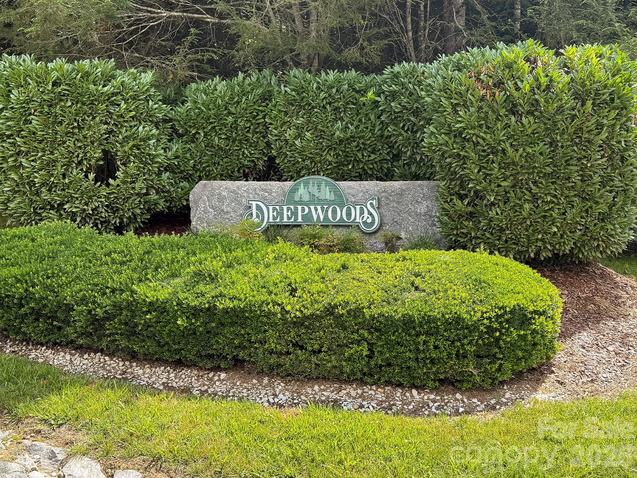 Neighborhood Entrance sign. - 2008 Deep Woods Drive, Hendersonville