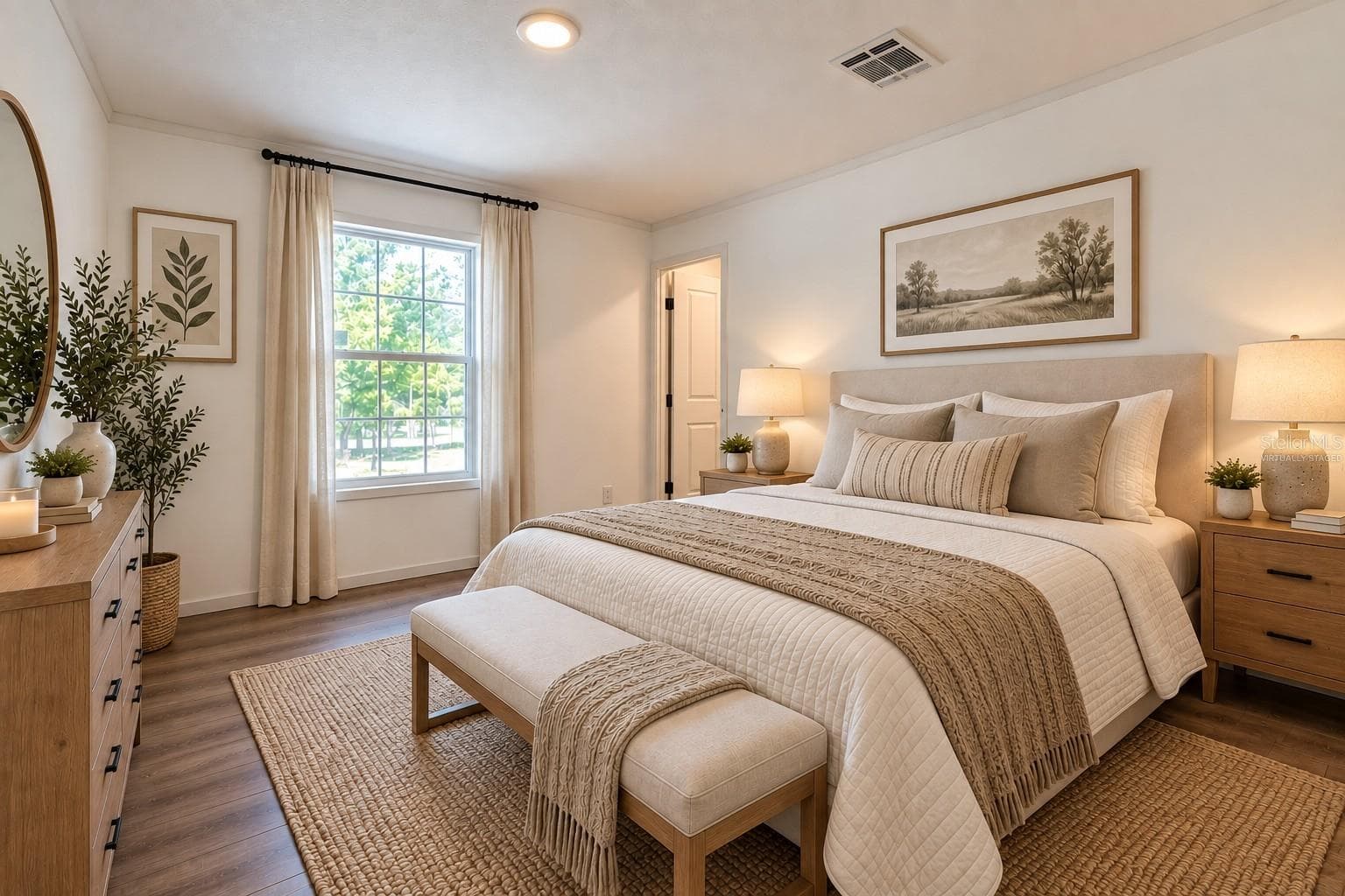 bedroom 3 virtually staged - 11691 NE 106TH CT, ARCHER