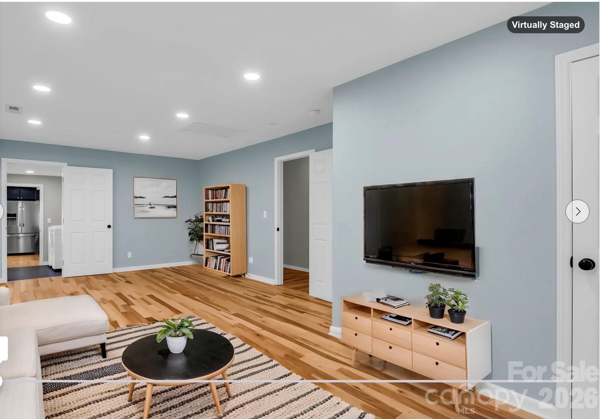 *virtually staged* Primary Bedroom Suite, with spa-inspired bath & dedicated office/private den - 35 Chastain Hill Road, Mills River