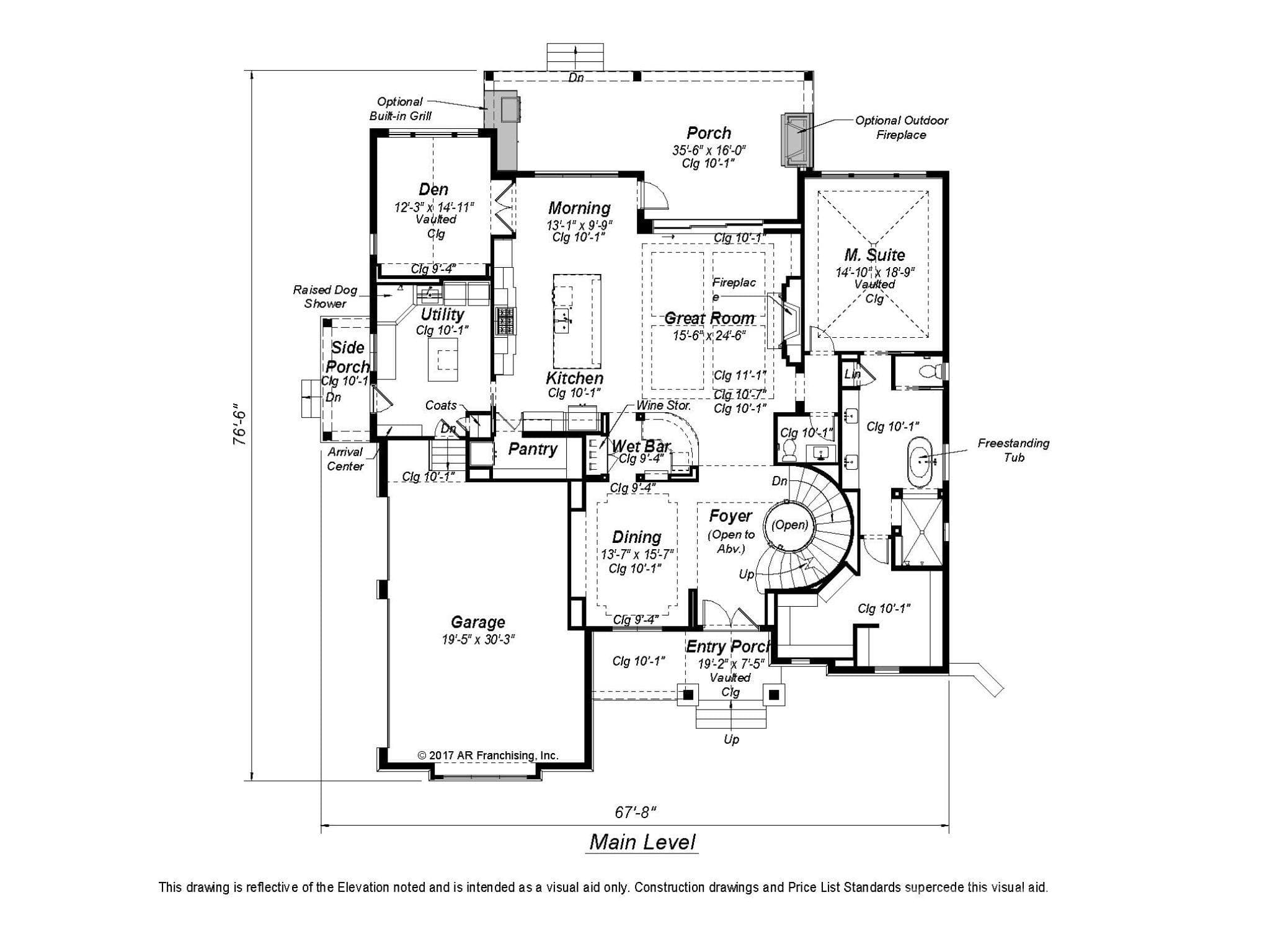 Main Level floorplan - Fort Mill