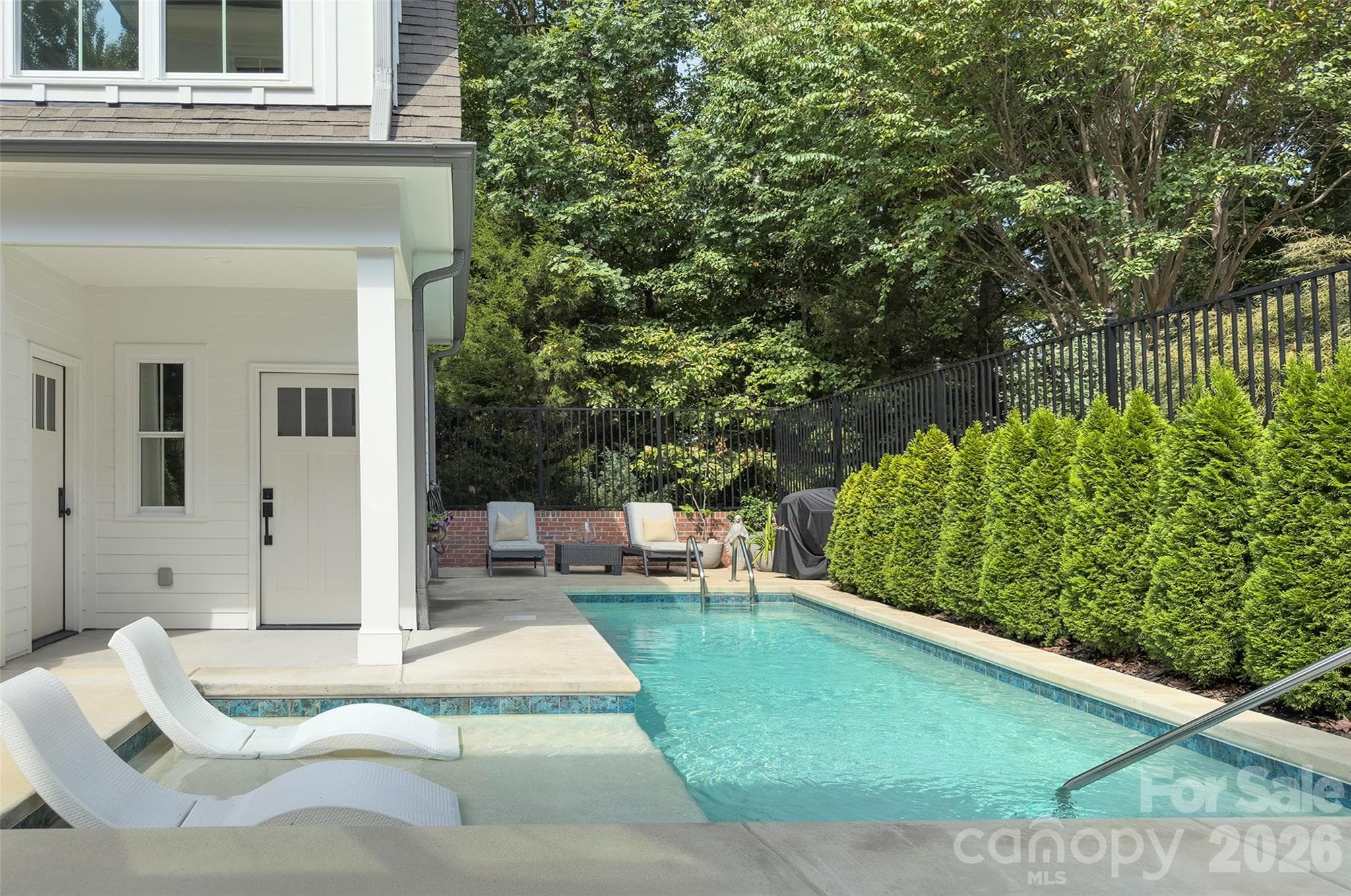 saltwater punge pool with tanning ledge - 2561 Lower Assembly Drive, Fort Mill