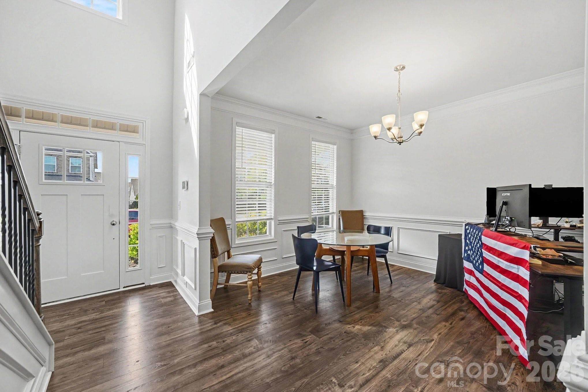 Flexible main-level room could be used as office, formal dining, or a keeping room - 5710 Rainbow Lane, Indian Land