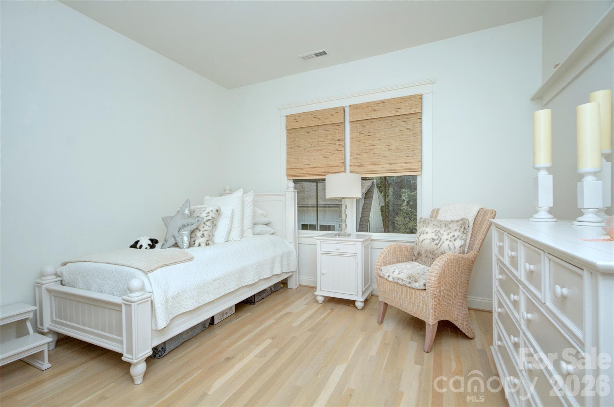 Secondary bedroom with  white oak floors - 2561 Lower Assembly Drive, Fort Mill