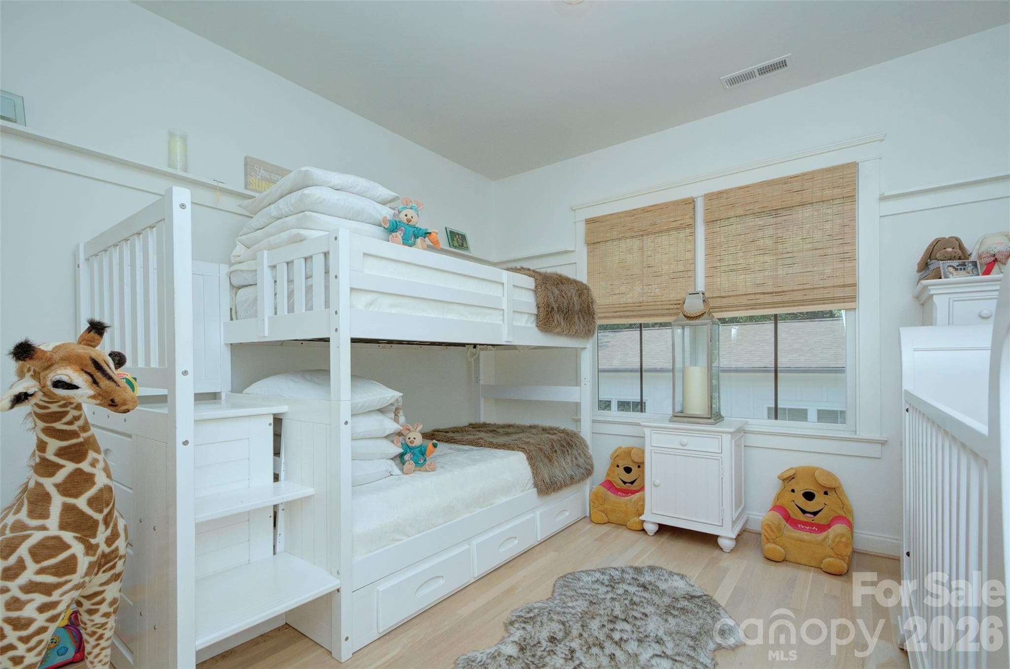 Secondary bedroom with  white oak floors - 2561 Lower Assembly Drive, Fort Mill