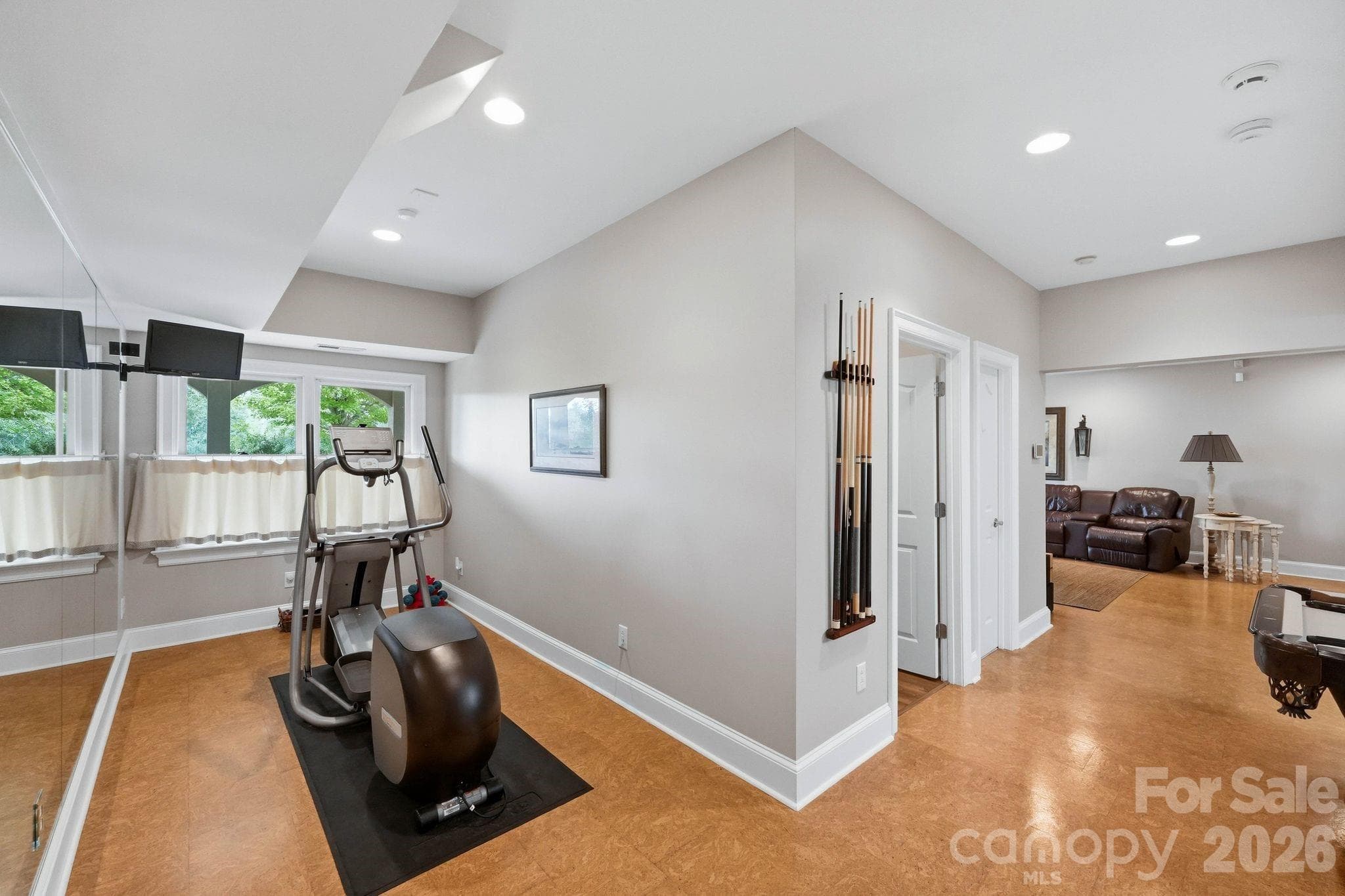 Lower level gym area - 6719 Seton House Lane, Charlotte