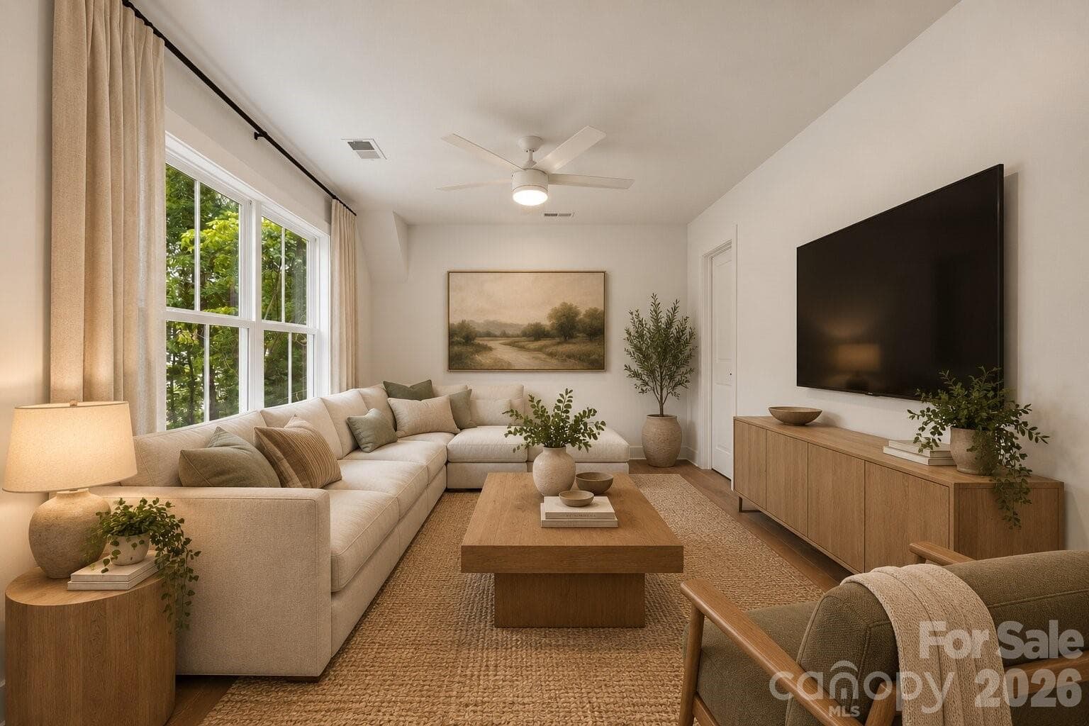 Loft bonus room (image contains AI-generated virtual staging). - 2311 Chateau Court, Matthews