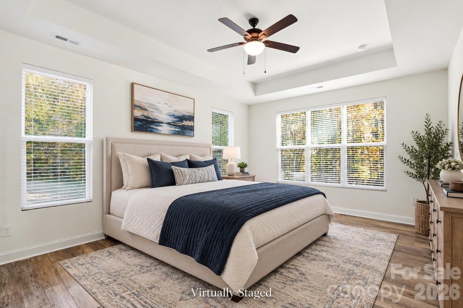 Primary Bedroom- Virtually Staged - 4105 Parkwood School Road, Monroe