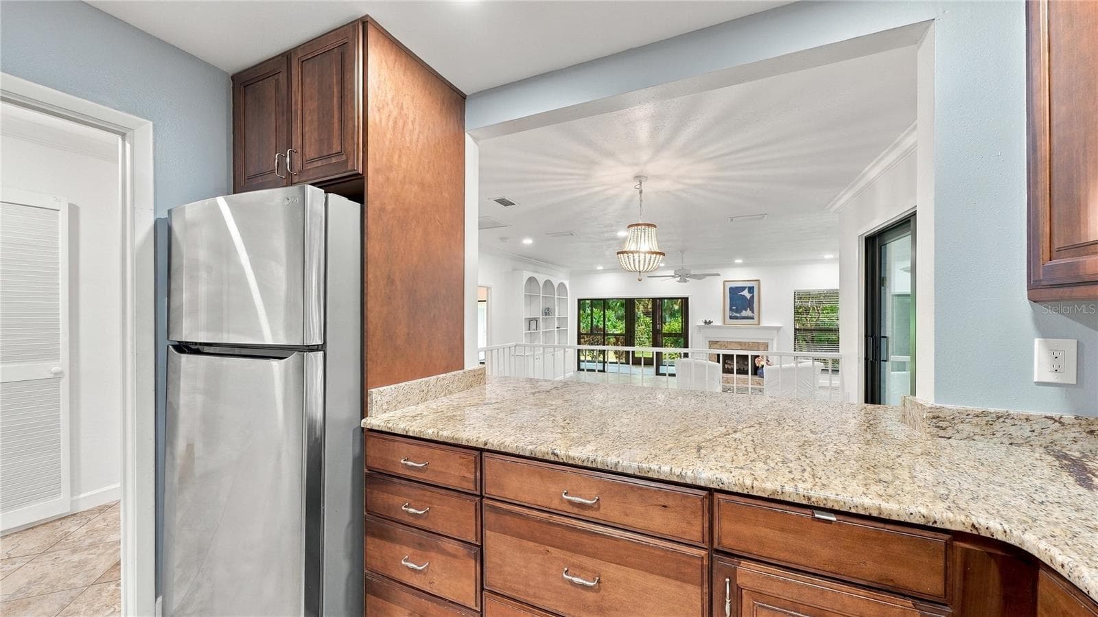 Kitchen - View of Dining Room and Living Room - 4802 KESTRAL PARK CIR #22, SARASOTA