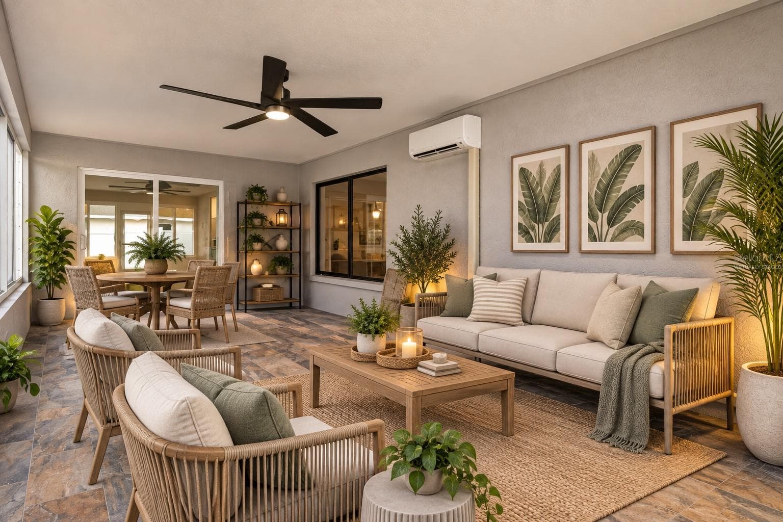 Virtually Staged Lanai - 8345 APPLE ORCHARD RD, SPRING HILL