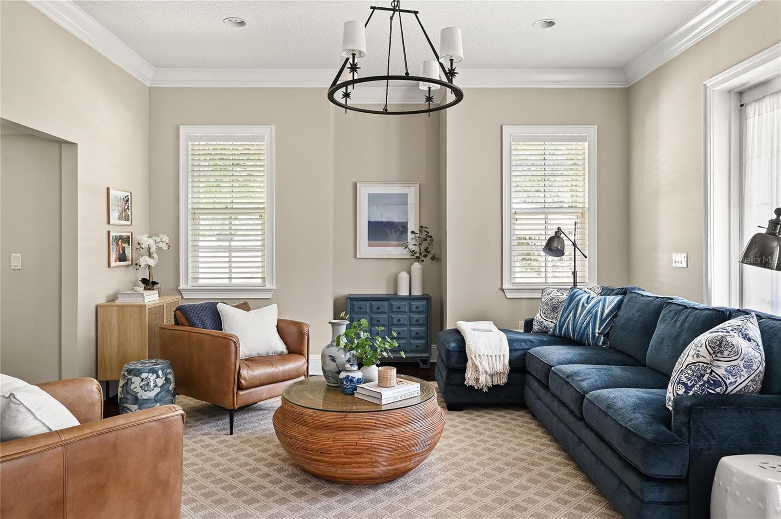 This living room gets wonderful morning sun and makes a great place to start the day with a cup of coffee by the window. - 1951 WINTER PARK RD, WINTER PARK