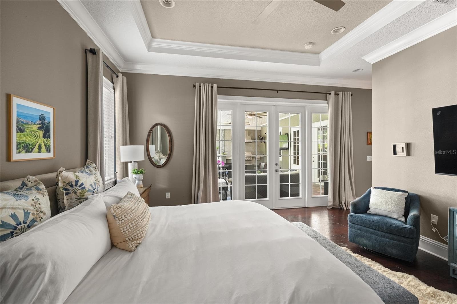 The room is sizable enough for bedroom furniture and even a pair of chairs. - 1951 WINTER PARK RD, WINTER PARK