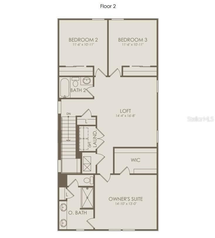 Floor Plan - Floor Two - 5098 STARLING BIRD LANE, ST CLOUD