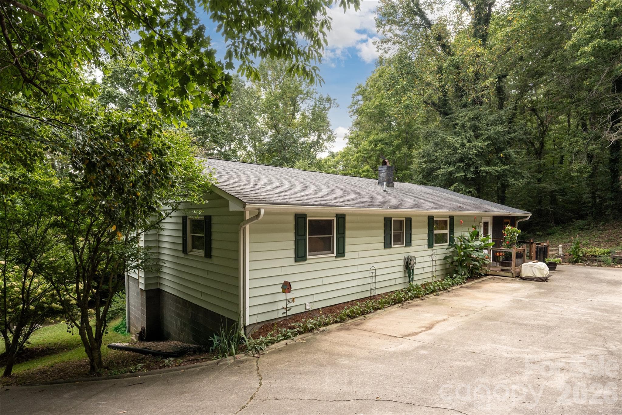 upper driveway- main entrance - 101 Guffey Mountain Road, Fairview