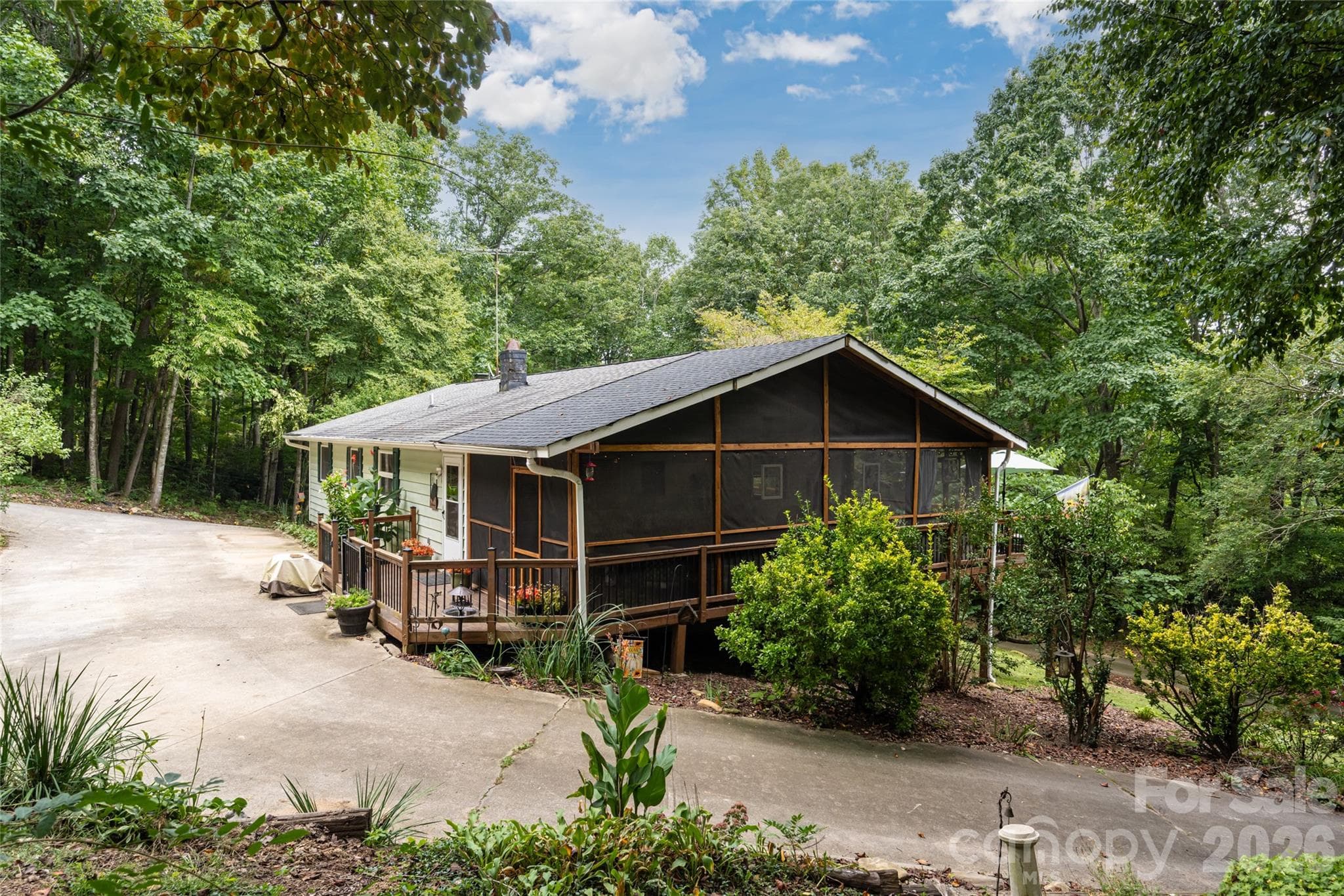 upper driveway - main entrance - 101 Guffey Mountain Road, Fairview