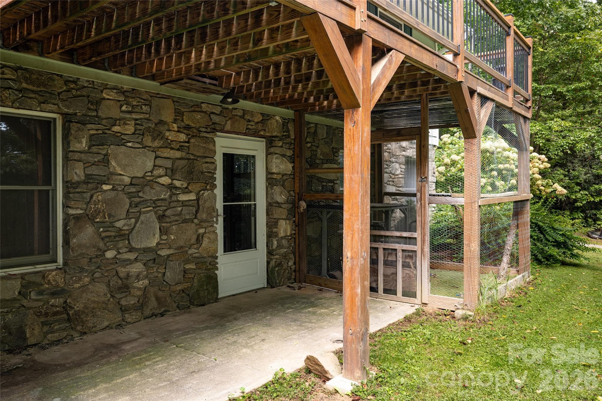 access to lower level/ basement - 101 Guffey Mountain Road, Fairview