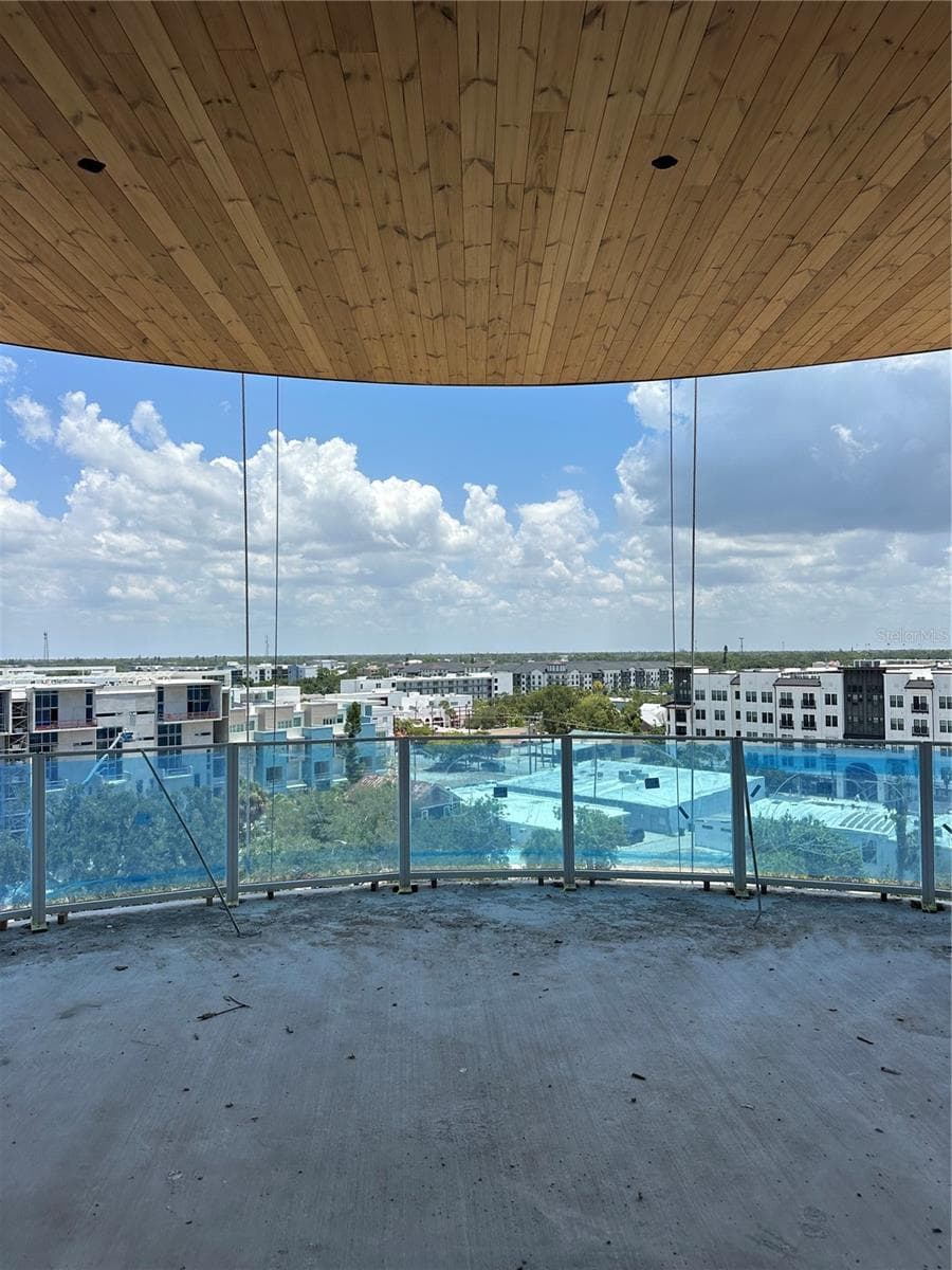 Tongue & Groove wood balcony ceilings and Railings - 290 COCOANUT AVE #703, SARASOTA