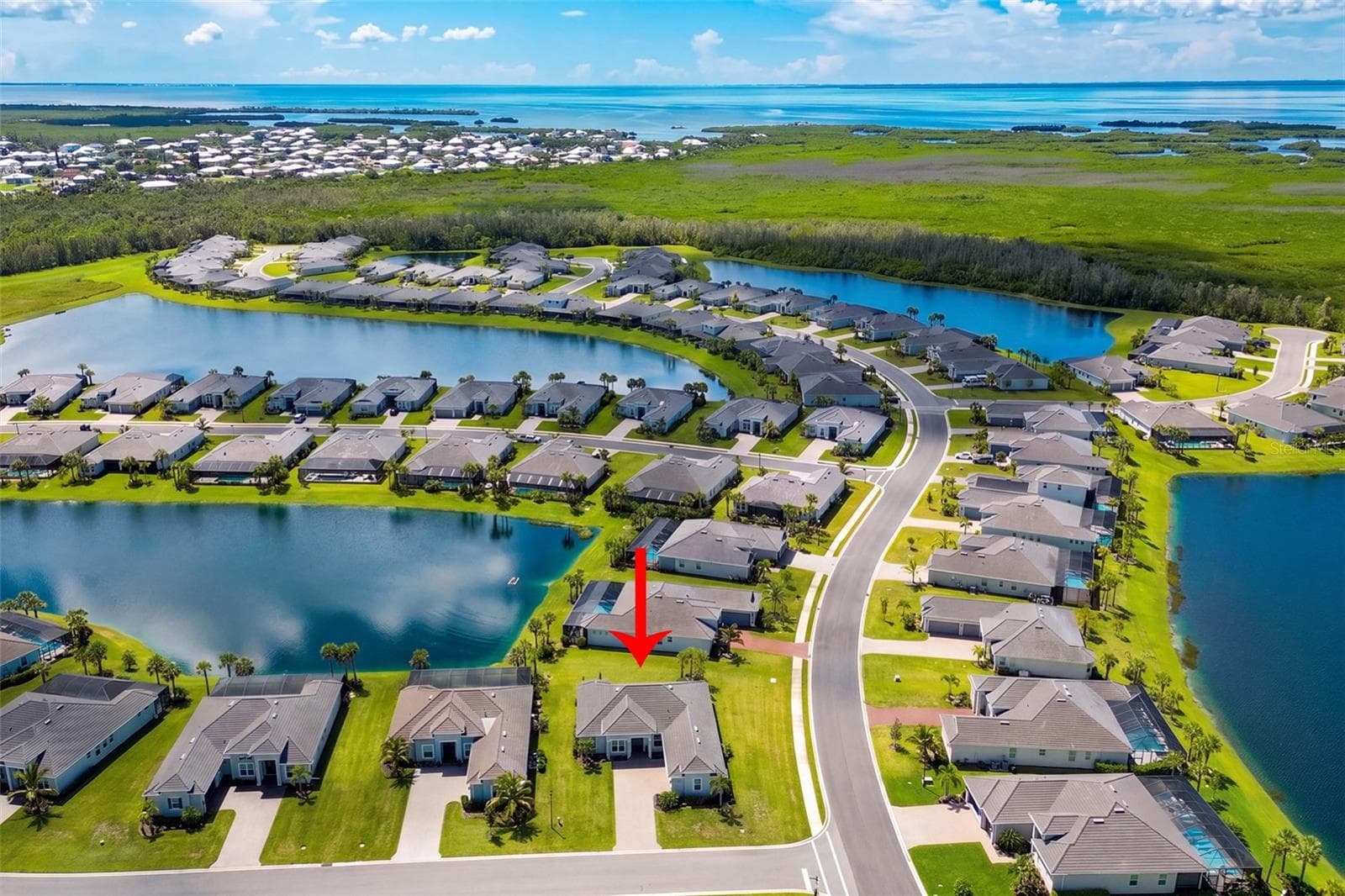 Aerial Community View - 15179 SEQUOIA CT, PUNTA GORDA