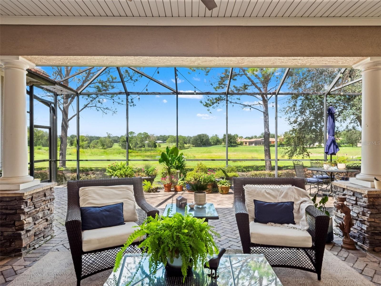 Amazing view from patio...golf course, pond, and horses in the distance - 25535 HAWKS RUN LN, SORRENTO