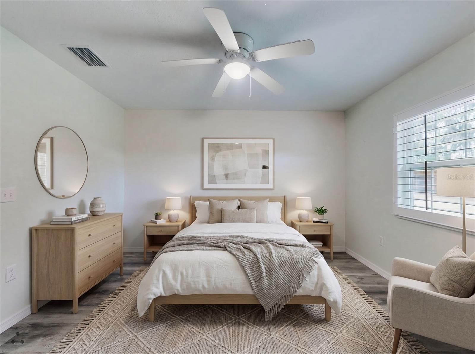 2nd bedroom virutally staged - 17101 SE 94TH BERRIEN CT, THE VILLAGES